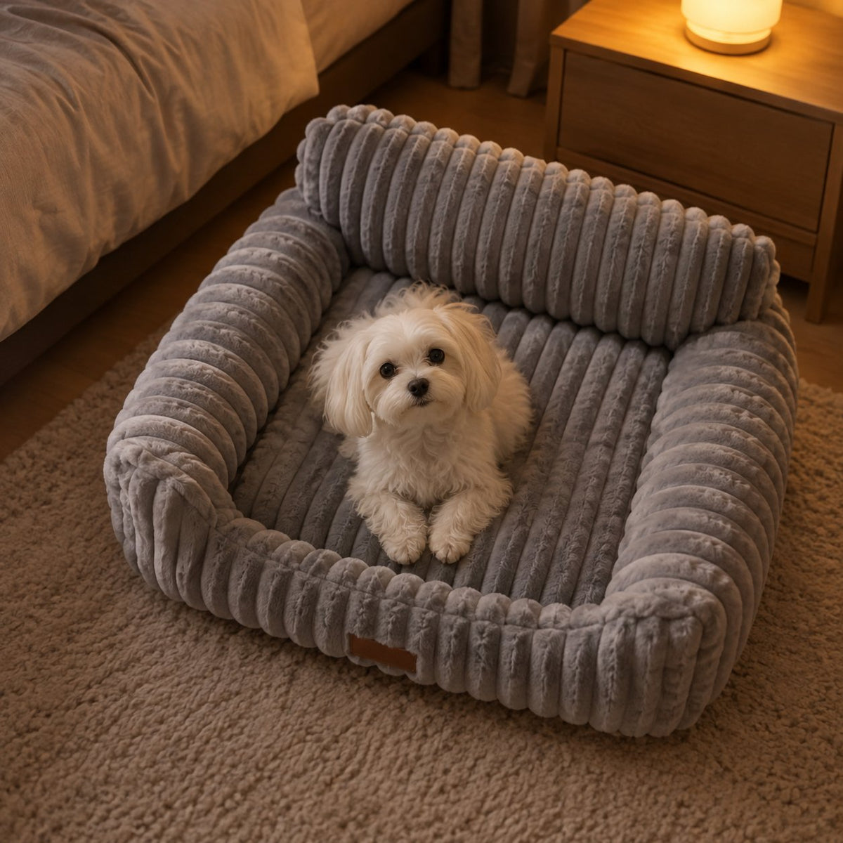 situation — Plüsch-Sofa Haustierbett – Kuscheliges Mini-Sofa für Katzen & Hunde