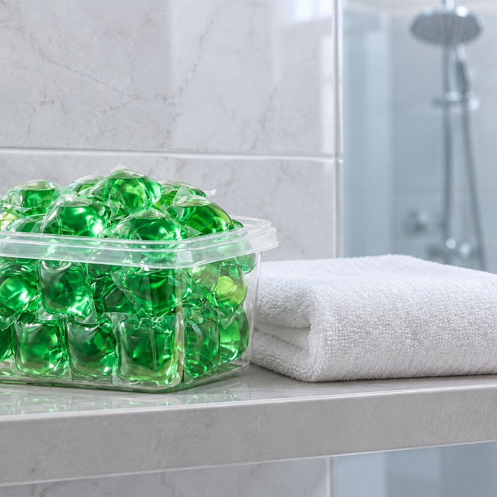 situation — AbflussFrisch™ Bio-Enzym Abflussreiniger Kapseln – 50 Stück gegen Gerüche aus dem Abfluss