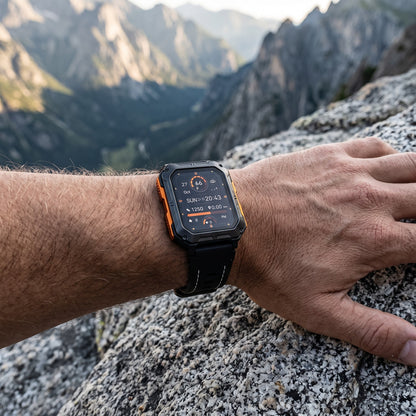 StahlGear™ Unzerstörbare Smartwatch – Stoßfest, Wasserdicht & Militär-Standard