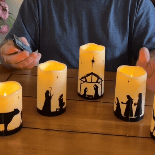 Die fünf Kerzen im Einsatz